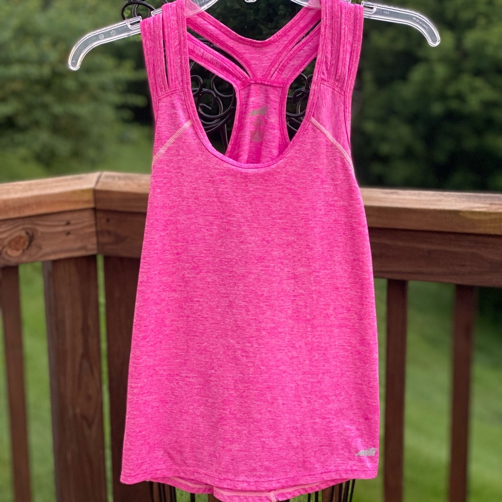 Pink workout tank top, size small